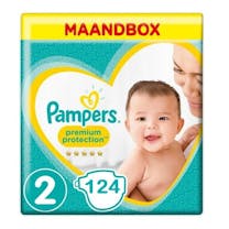 Pampers Premium Protection Luiers  Maat 2 – 124 Luiers Maandbox