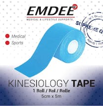 Emdee Kinesiology Tape Blauw non-cut