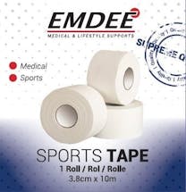 Emdee Sporttape 3,8cm*10m Single Wit