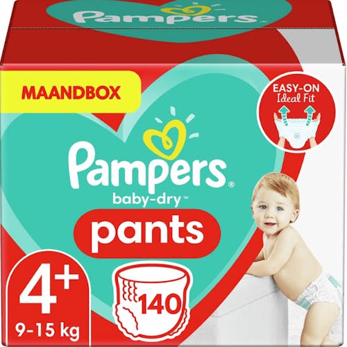 Baby Dry Pants Maat 4+ - 140 Luierbroekjes | Onlineluiers.com