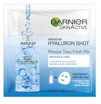 Garnier gesichtsmaske face fresh mix tissue hyaluron shot