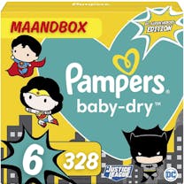 Pampers Baby Dry Größe 6 SuperHero Edition - 328 Windeln Mega Monatsbox