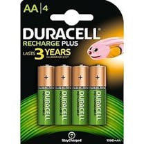 Duracell recharge battery plus aa 4 st