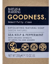 Baylis&Harding - Goodness Soap - Sea Kelp & Peppermint - 200 gram