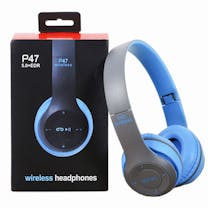 Bluetooth Headset Zwart Met Blauw