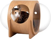 Katzenhaus mit transparenten Seiten