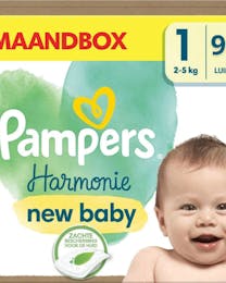 Pampers Harmonie Maat 1 - 96 Luiers Maandbox	