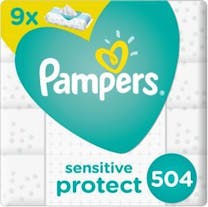 Pampers Sensitive Protect Billendoekjes 504 (9x56) Voordeelverpakking 