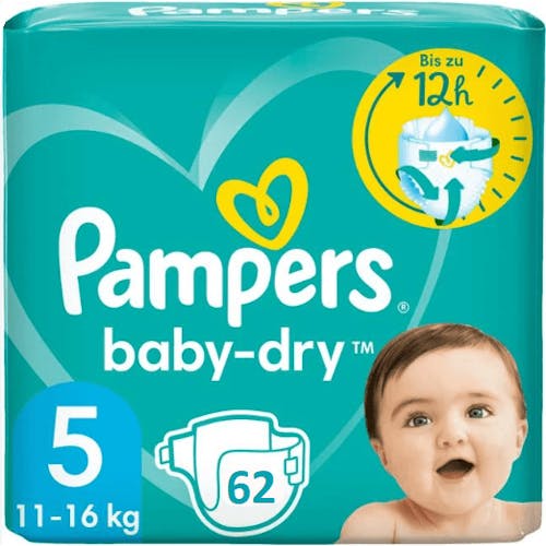 Zij zijn stopverf caravan Pampers Baby Dry Maat 5 - 62 Luiers | Onlineluiers.com