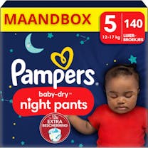 Pampers Baby Dry Night Pants Maat 5 - 140 Luierbroekjes	Maandbox