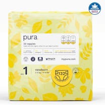 Pura Eco-Friendly Luiers Maat 1 (2-5kg) - 132 luiers 