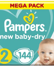 Pampers New Baby Dry 144 Luiers Maandbox | Onlineluiers.com