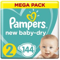 Pampers New Baby Dry Maat 2 - 144 Luiers Maandbox - 3 t/m 6 kg