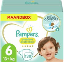 Pampers Premium Protection Maat 6 - 138 luiers Maandbox