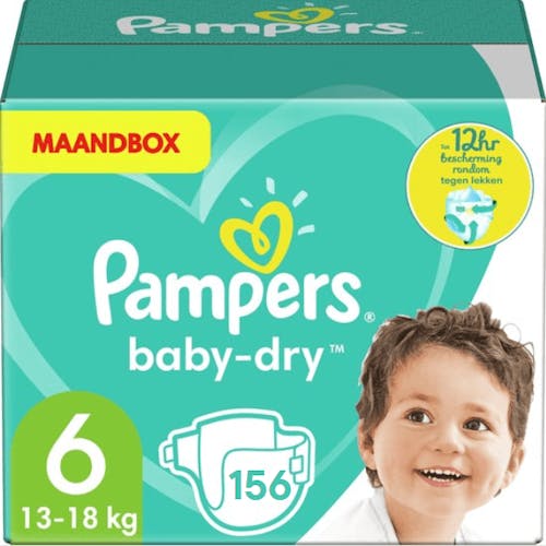Pampers Baby Maat 6 - 156 Luiers | PostDrogist.nl