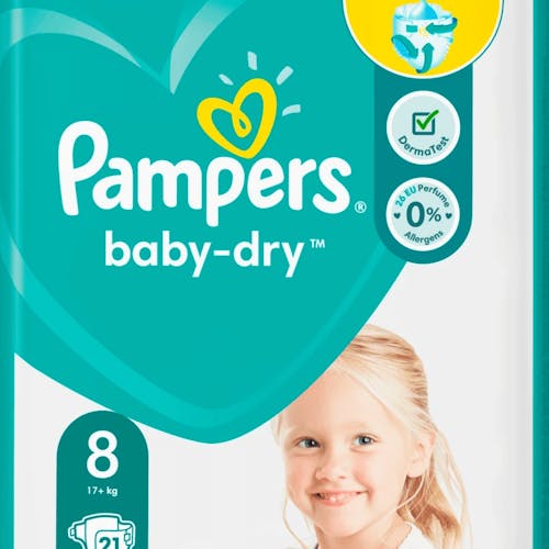 schuif donker Duwen Pampers Baby Dry Maat 8 - 21 Luiers | Onlineluiers.com