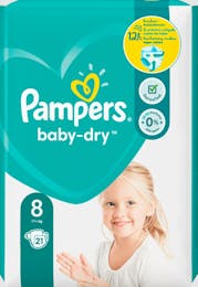 Pampers Baby Dry Maat 8 - 21 Luiers	