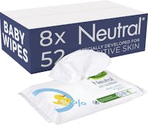Neutral Baby Billendoekjes - 8x52 stuks = 416 Billendoekjes - Sensitive Skin - 0% Parfum