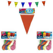 Verjaardag Versiering - 20 Ballonnen + Vlaggenlijn