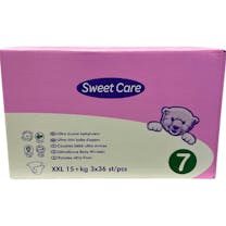 Sweetcare Windeln Größe 7 - 108 Windeln Monatsbox