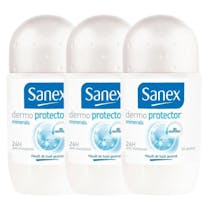 Sanex Deodorant Roller Dermo Protector minerals Anti-Transpirant 3 x  50 ml Voordeelverpakking