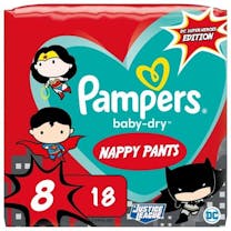 Pampers Baby Dry Pants Maat 8 - 18 Luierbroekjes - DC Superheroes Edition