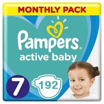 Pampers Active Baby Maat 7 - 192 Luiers Maandbox