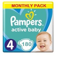 Pampers Active Baby Maat 4 - 180 Luiers Maandbox
