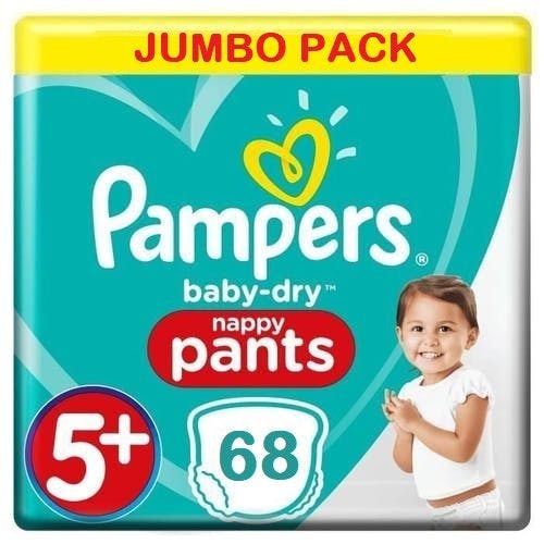 Beperking Laster Bang om te sterven Pampers Baby Dry Pants Maat 5+ - 68 Luierbroekjes | PostDrogist.nl
