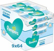 Pampers Complete Clean Babydoekjes - 9x64 stuks = 576 Babydoekjes