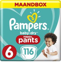 Pampers Baby Dry Pants Maat 6 - 116 Luierbroekjes Maandbox