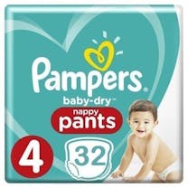 Pampers Baby Dry Maat 4 - 32 Luierbroekjes