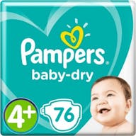 Pampers Baby Dry Große  4+ 76 Windeln