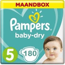 Pampers Baby Dry Maat 5 - 180 Luiers Maandbox