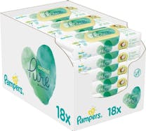Pampers Pure Coconut Babydoekjes - 18pakjes van 42 doekjes =756 Babydoekjes