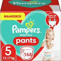 Pampers Baby Dry Pants Maat 5 - 168 luierbroekjes Maandbox