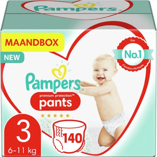 Geniet syndroom verrader Pampers Premium Protection Pants Maat 3 – 140 Luierbroekjes Maandbox |  Onlineluiers.com