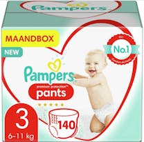 Pampers Premium Protection Pants Maat 3 – 140 Luierbroekjes Maandbox