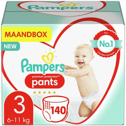 contrast solo Protestant Pampers Premium Protection Pants Maat 3 – 140 Luierbroekjes Maandbox |  Onlineluiers.com