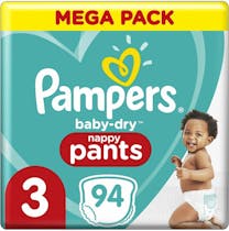 Pampers Baby Dry Pants Maat 3 - 94 Luierbroekjes Mega Pack