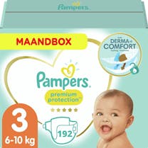 Pampers Premium Protection Maat 3 - 192 Luiers Maandbox