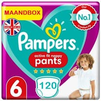 Pampers Active Fit Nappy Pants Maat 6 - 120 Luierbroekjes Maandbox