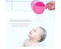 Shampoo Uitspoel Beker voor Baby en Peuter - Roze