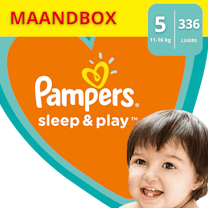 Pampers Sleep & Play Maat 5 - 336 Luiers Mega Maandbox